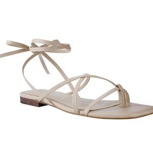 Marc Fisher Latent Strappy Square Toe Thong Sandal